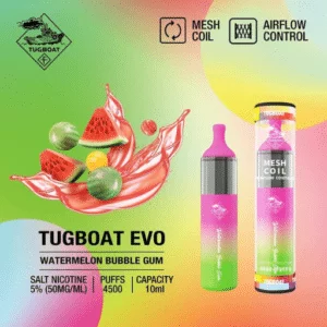 Best Tugboat EVO 4500 Puffs Disposable Vape | Vape Dubai GO