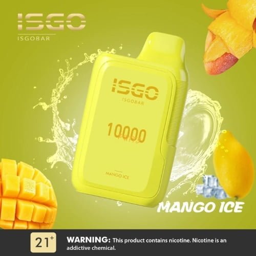 ISGO BAR 10000 Puffs_ Disposable Vape _ Mango Ice