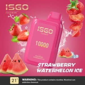 ISGO BAR 10000 Puffs_ Disposable Vape _ Strawberry Watermelon Ice