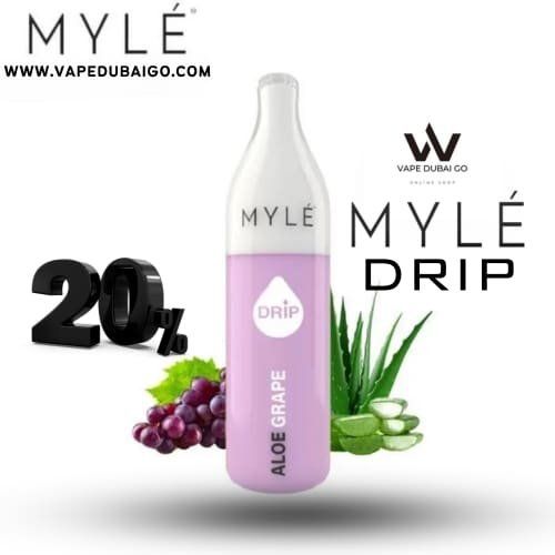 MYLE Drip Aloe Grape Disposable Vape 2500 Puff