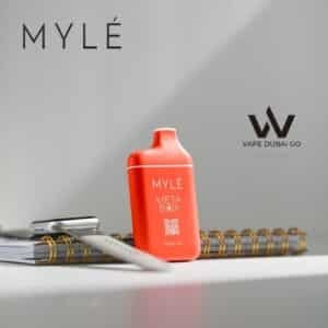 MYLE Meta Box Peach Ice 5000 Puffs Disposable Vape _ Myle Dubai