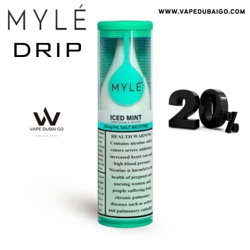Myle Drip 2500 Puffs Disposable Vape _ Iced Mint | Myle Dubai