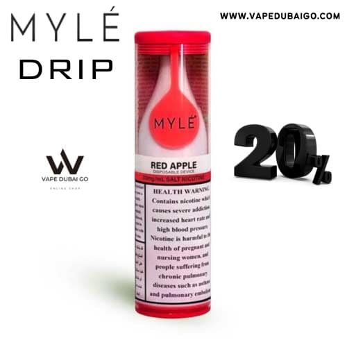 Myle Drip 2500 Puffs Disposable Vape _ Red Apple | Myle Dubai