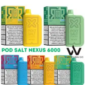 POD SALT NEXUS 6000 PUFFS | The Pod Salt Nexus 6000, available in various colors, is a sleek vaping device. #Vape #PodSaltNexus6000 #Colors