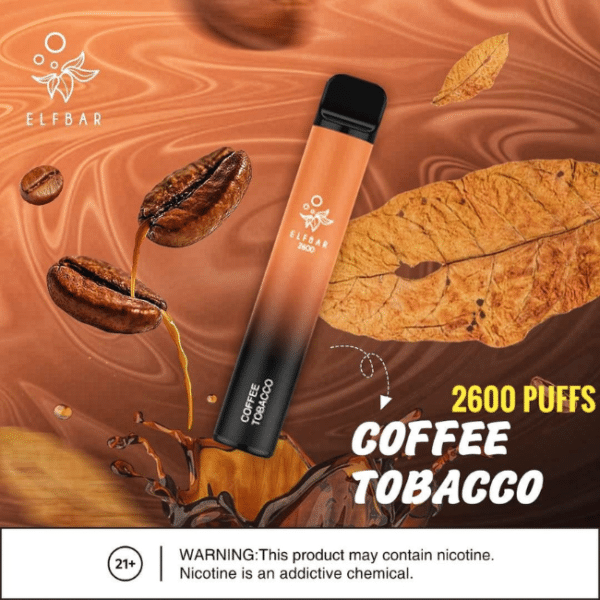 Best Elf Bar 2600 Puffs Coffee Tobacco 20mg Disposable Vape in UAE _ elf bar dubai