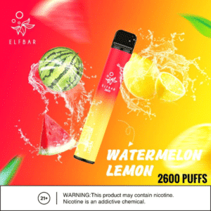 Best Elf Bar 2600 Puffs Watermelon Lemon 20mg Disposable Vape in UAE _ Elf bar 2600 puffs price